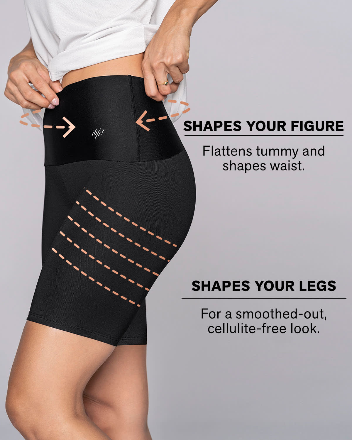  High-Waisted Knee-Length Shaper Bike Short ActiveLife
