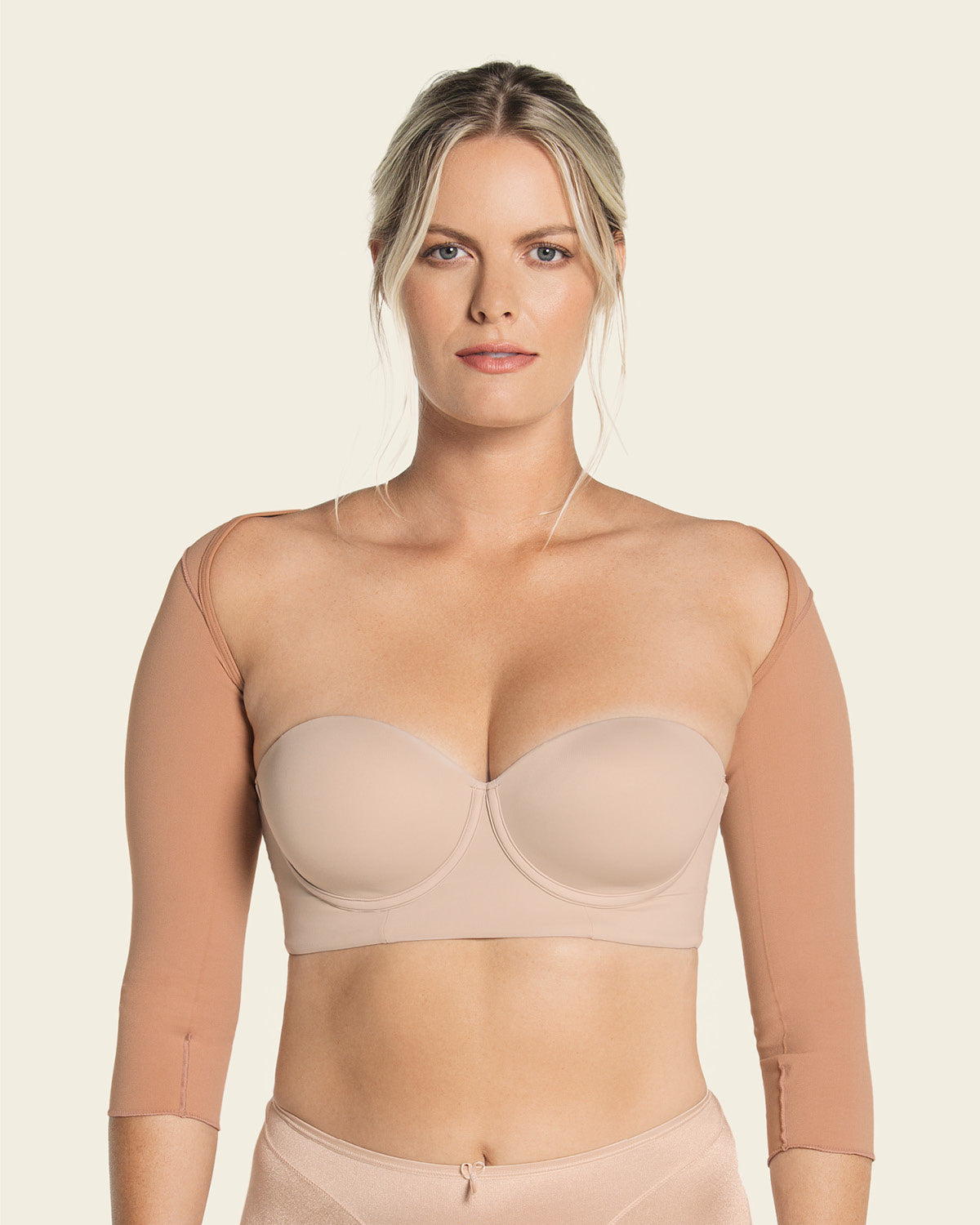  Post-surgical ¾ Sleeve Arm Shaper With Back Closure