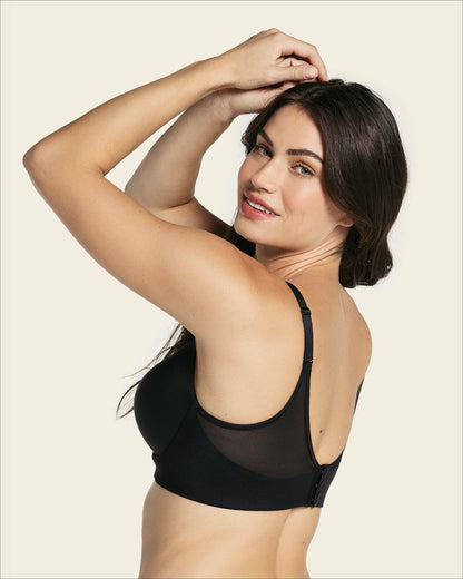  Memory Foam Push-Up Underwire Bustier Bra Strappy Front