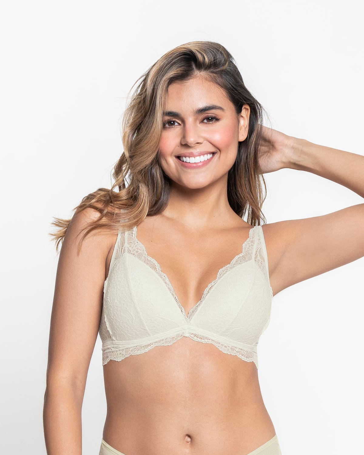  Scalloped Lace Wireless Bralette