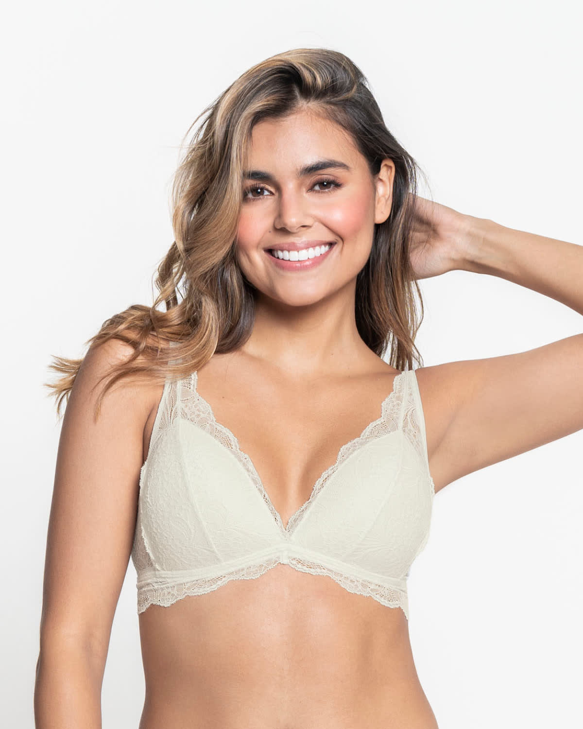  Scalloped Lace Wireless Bralette