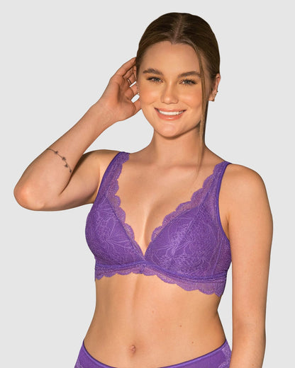  Scalloped Lace Wireless Bralette