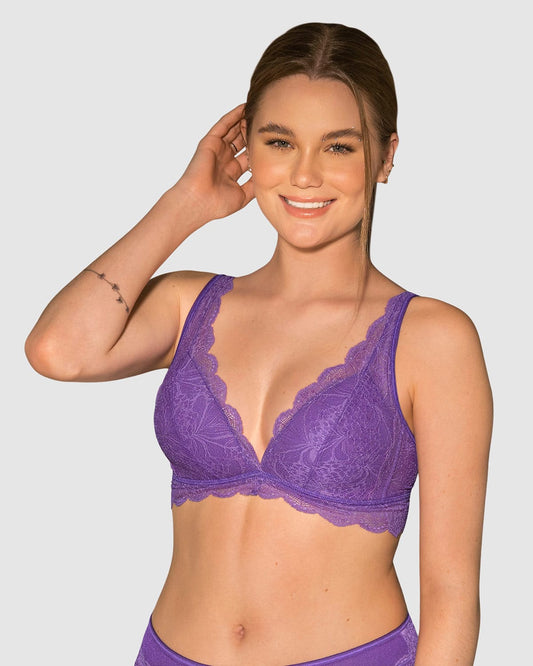  Scalloped Lace Wireless Bralette