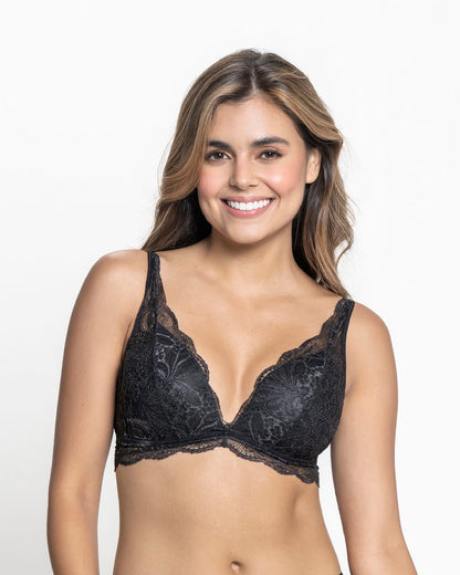  Scalloped Lace Wireless Bralette