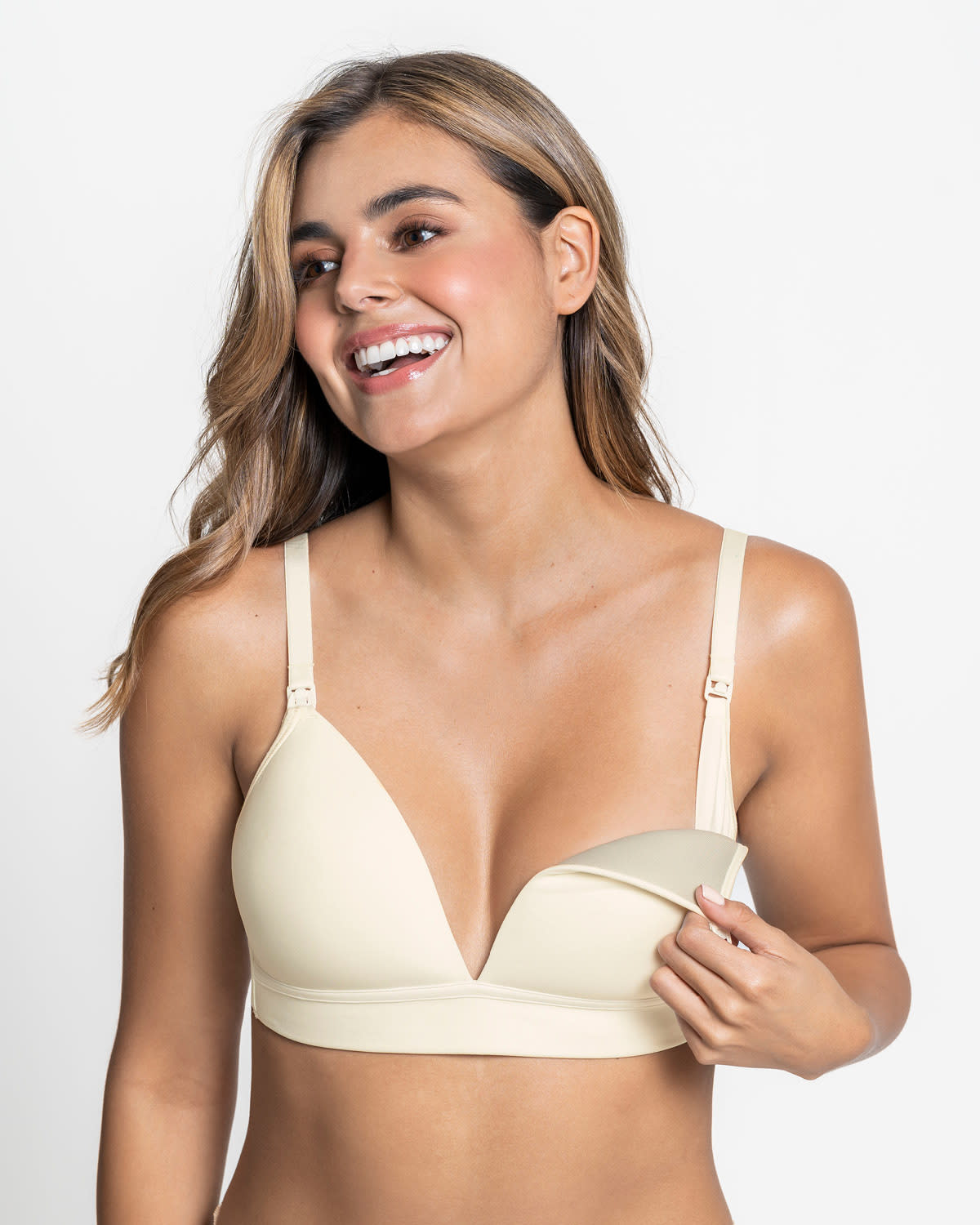  Nursing Bra With Antibacterial Technology & Accessory To Detach Cups