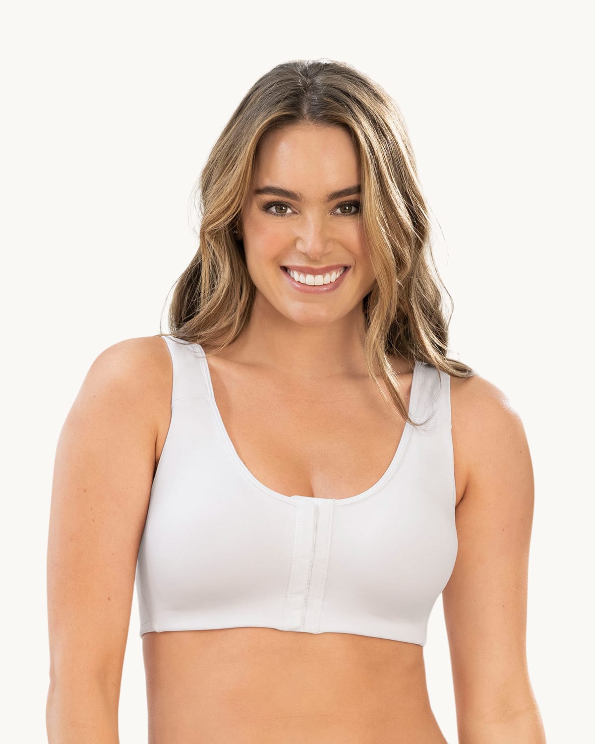  High-Tech Front Closure Back Support Bra Multi/Support Bra
