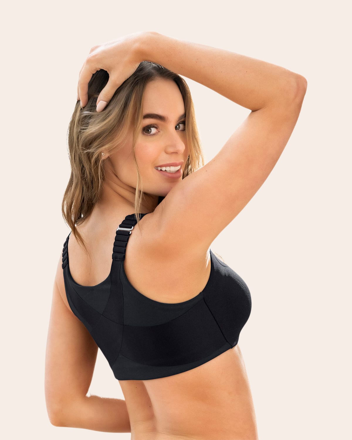 High-Tech Front Closure Back Support Bra Multi/Support Bra