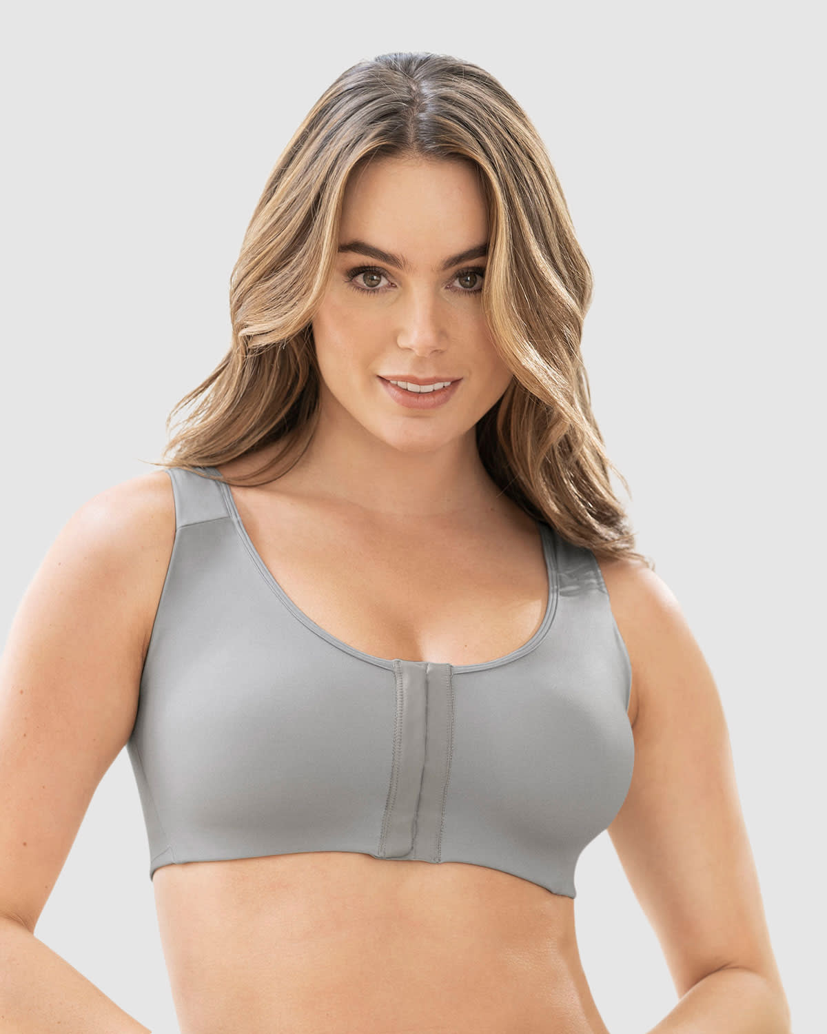  High-Tech Front Closure Back Support Bra Multi/Support Bra