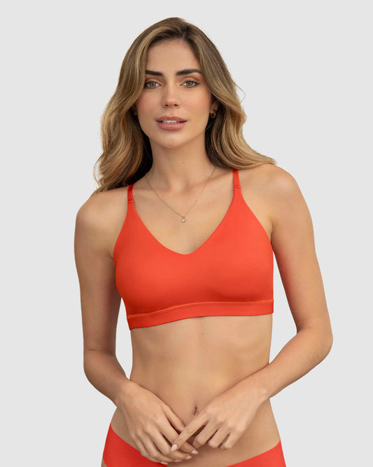  Full Coverage Comfy Bra Top With Removable Cups