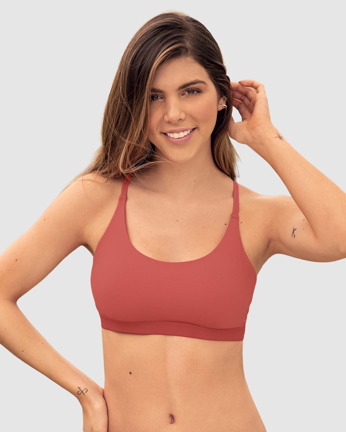  Eco-Friendly Light Strappy Back Pullover Bra Made Of Recycled Plastic