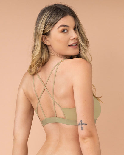  Eco-Friendly Light Strappy Back Pullover Bra Made Of Recycled Plastic