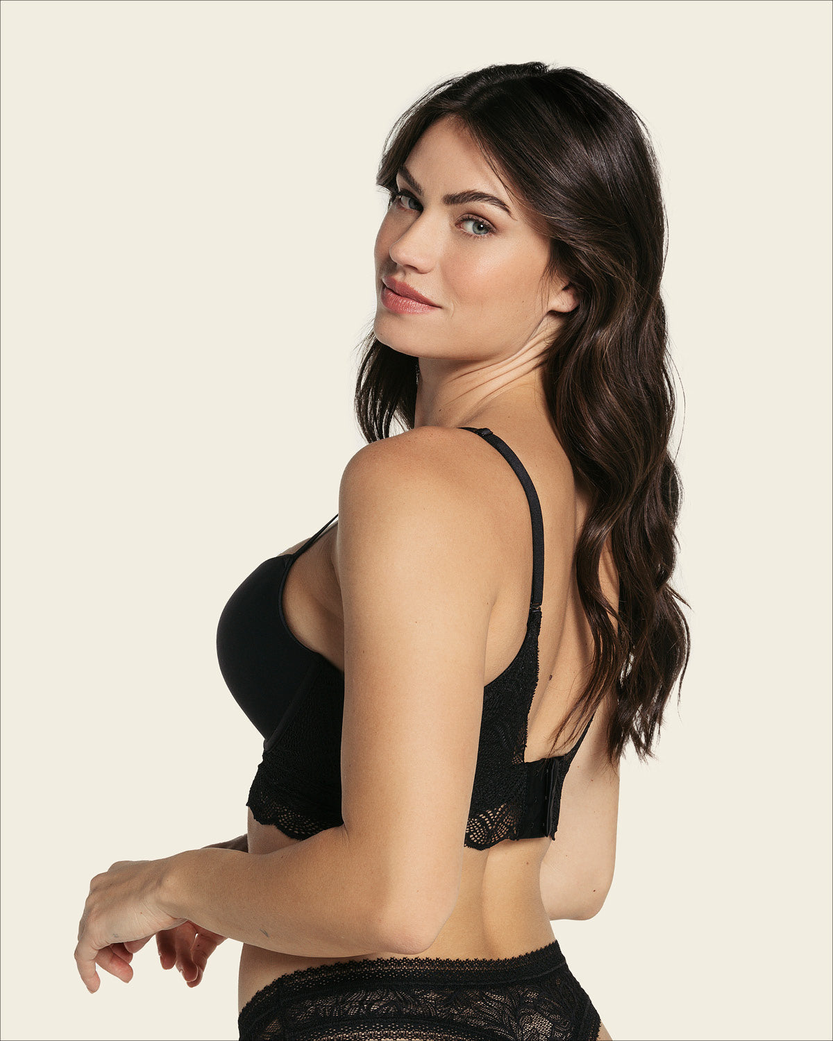  Front Cutout Demi-Cup Double Push Up Bra Luxe Lift