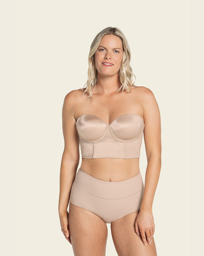  Strapless Contouring Bustier Bra