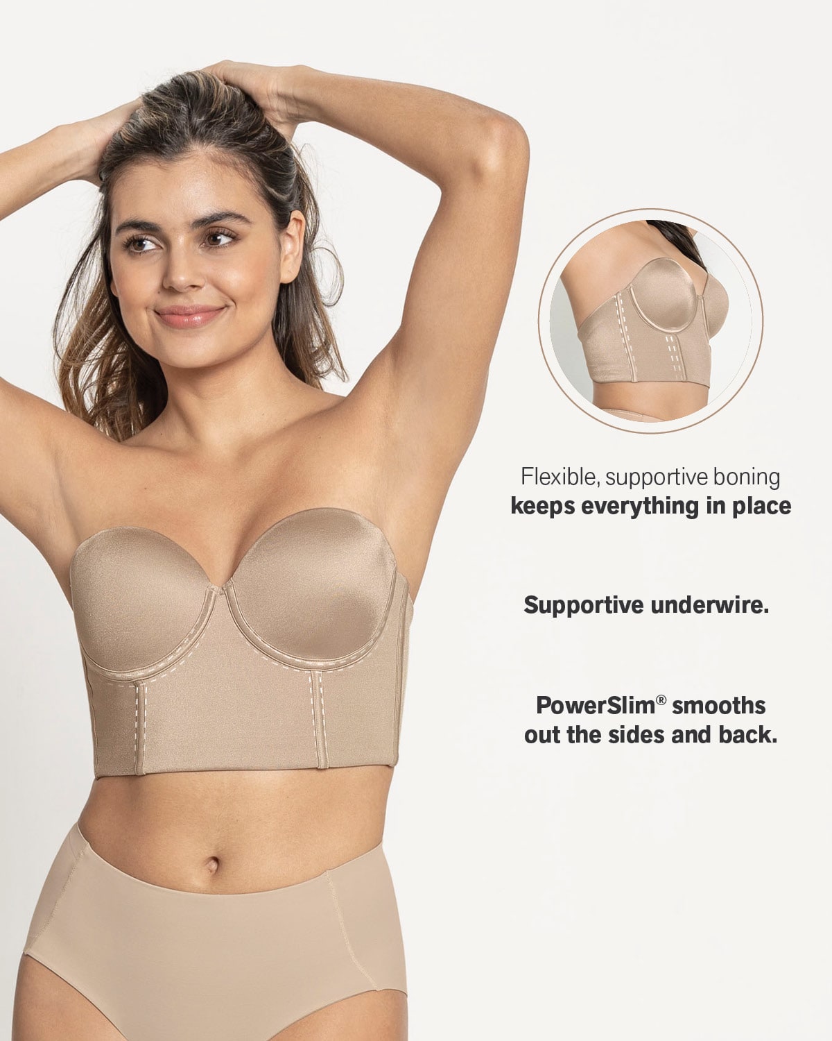  Strapless Contouring Bustier Bra