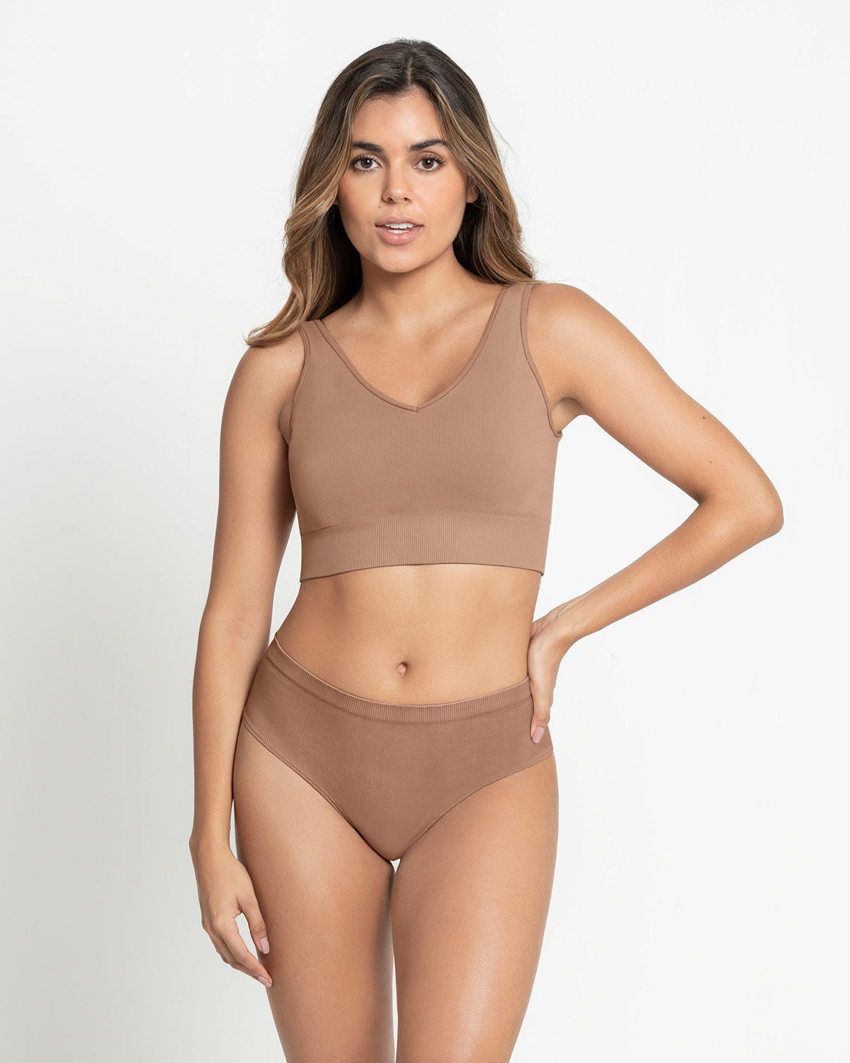  V-Neck Seamless Pullover Bra