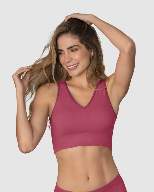  V-Neck Seamless Pullover Bra