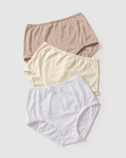  3 Comfy Full Brief Knickers