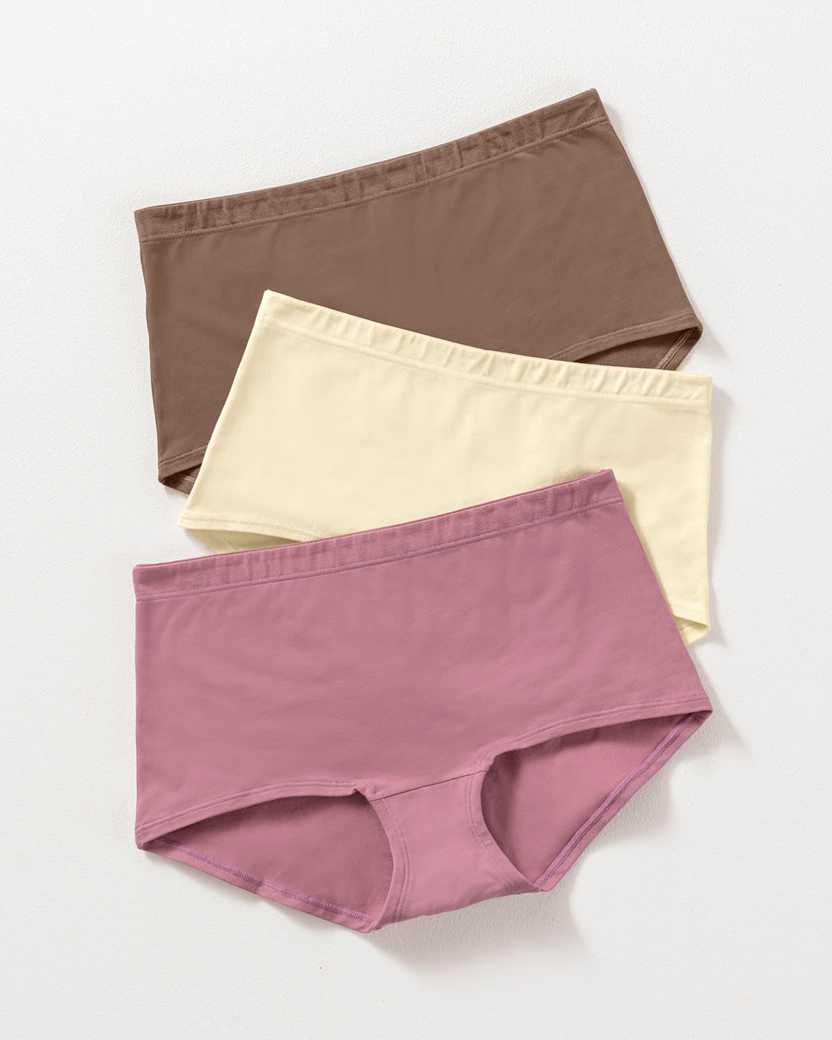  3 Boyshorts In Stretch Cotton With Good Coverage