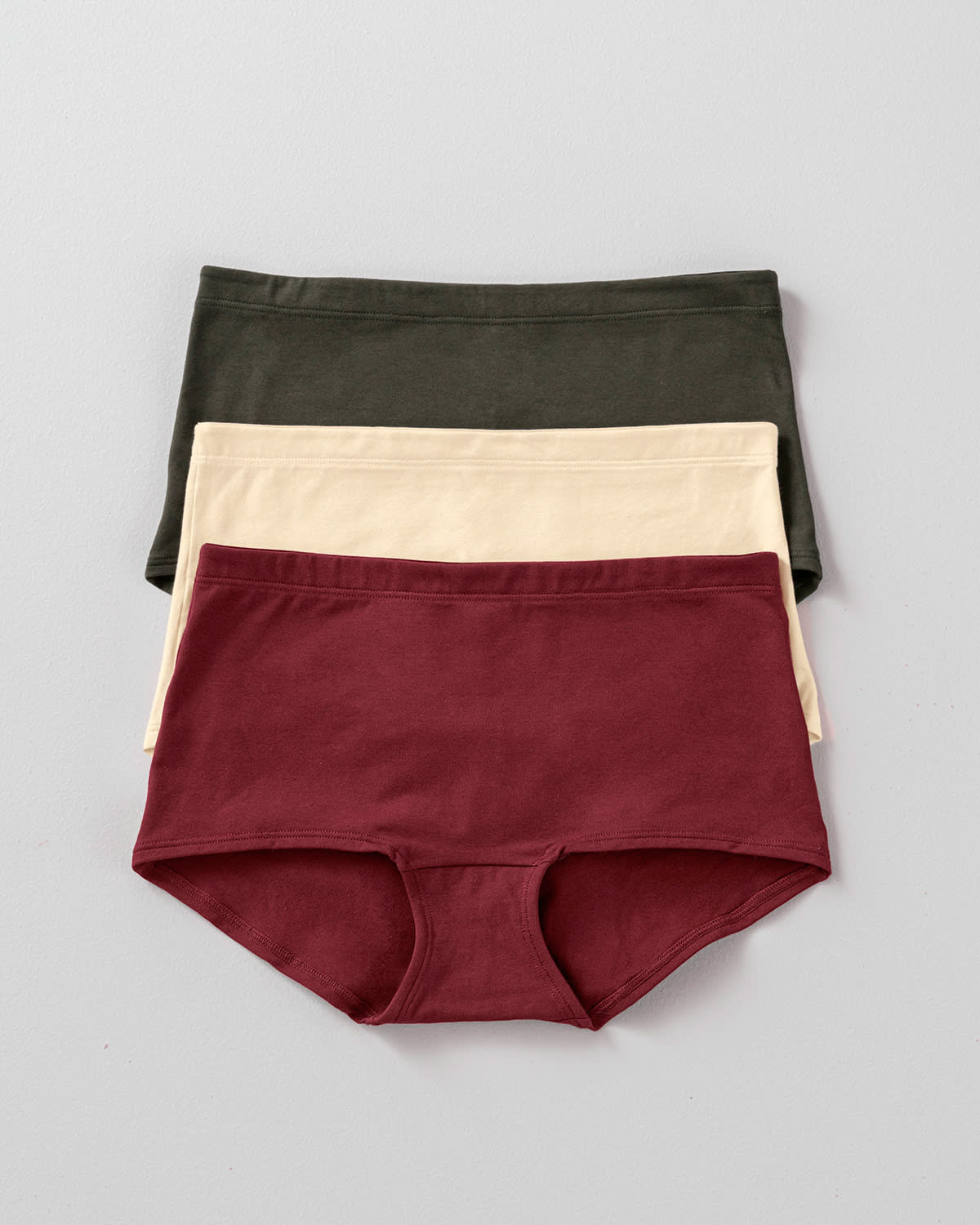  3 Boyshorts In Stretch Cotton With Good Coverage