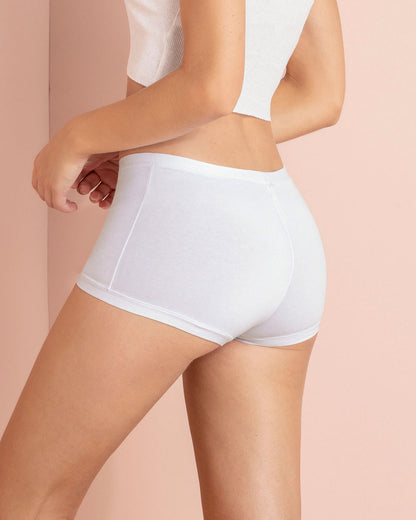  Simply Comfortable 3-Pack Boyshort Knicker In Cotton