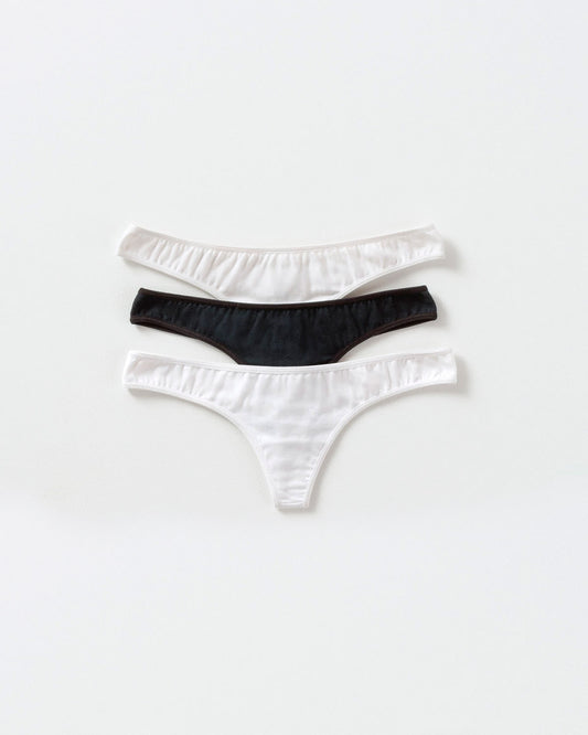  3-Pack Cotton Low-Rise String Knicker