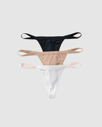  3-Pack Invisible G-String Thong Knickers
