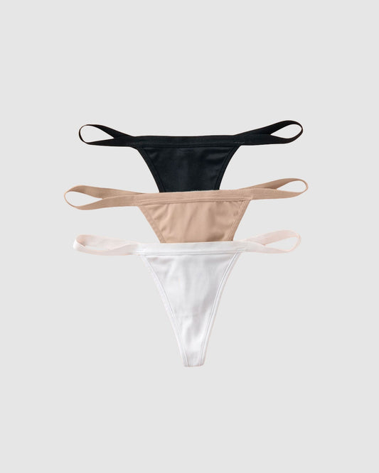  3-Pack Invisible G-String Thong Knickers