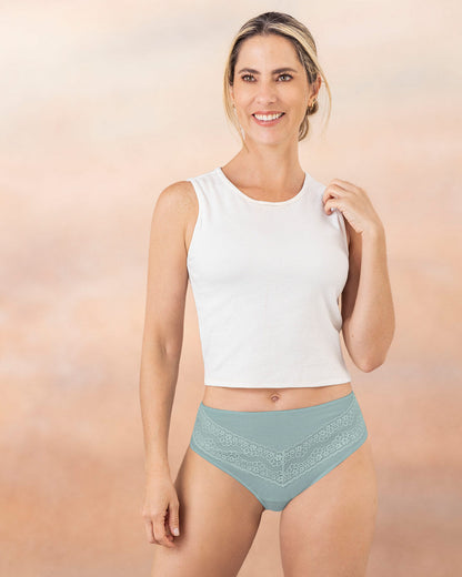  3-pack High-cut Brief Knickers With Lace