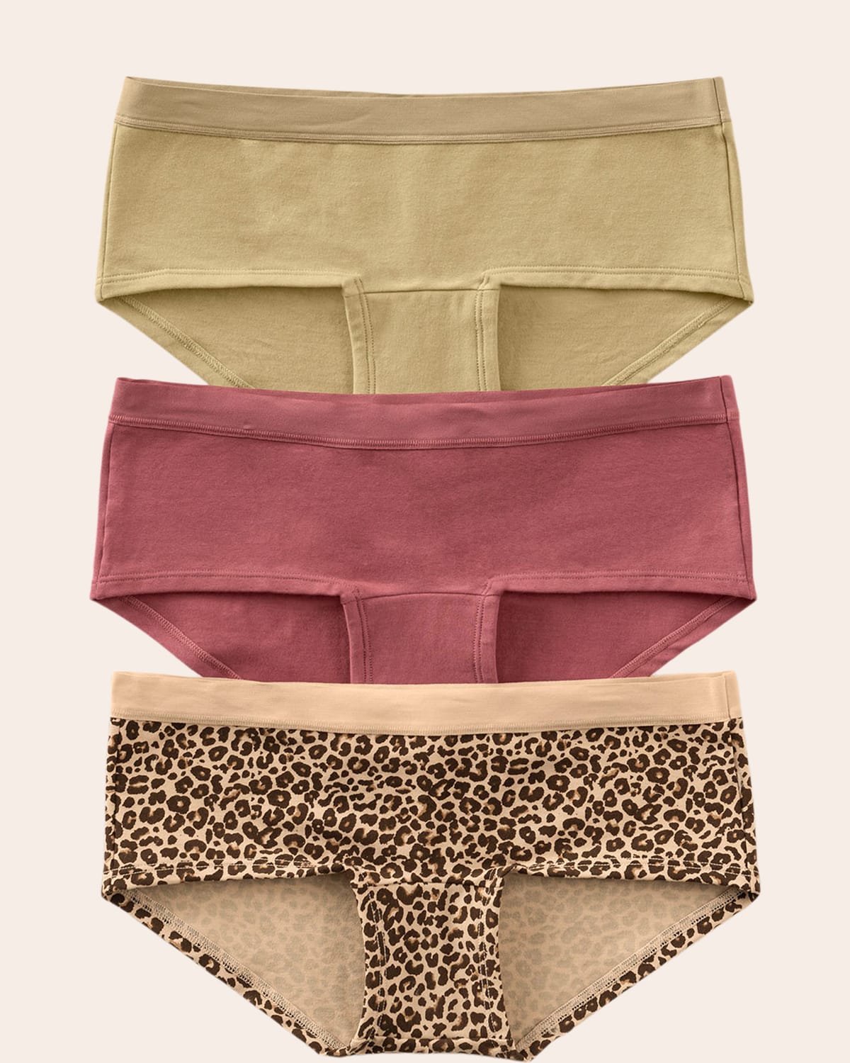  3-pack Stretch Cotton Hipster Knickers