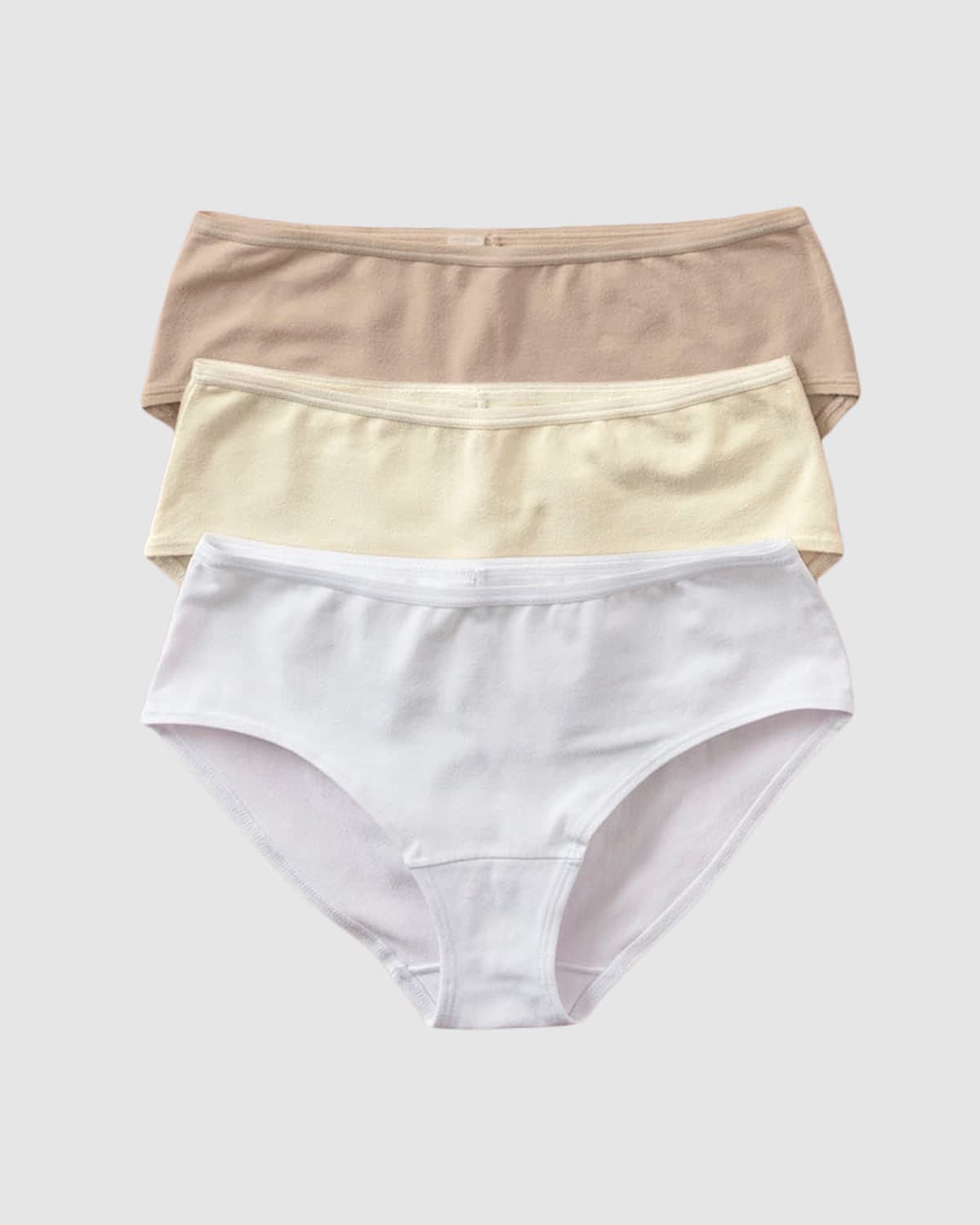  3-Pack Hiphugger Knickers In Super Comfy Cotton