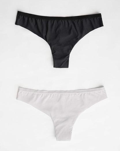  2-Pack Super-Soft Low-Rise Thong Knickers