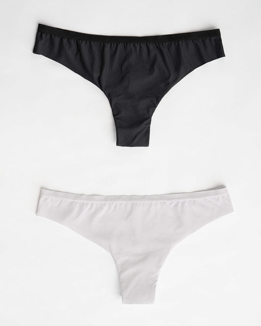  2-Pack Super-Soft Low-Rise Thong Knickers