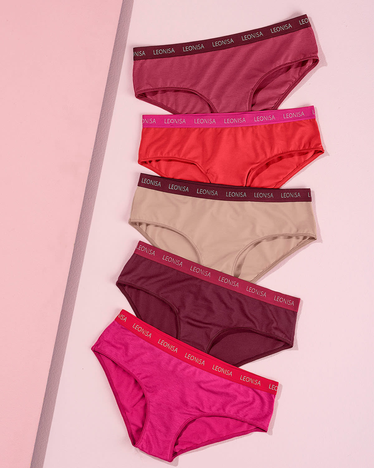  5-Pack Cotton Blend Hipster Knickers