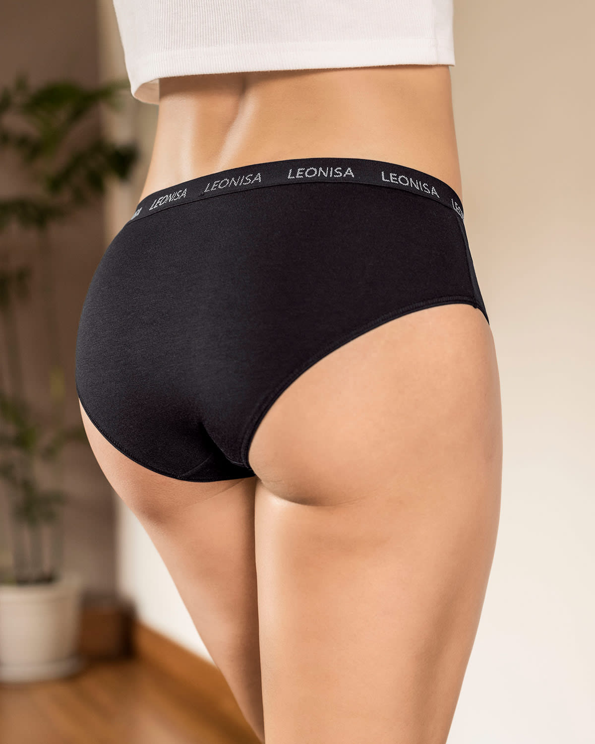  5-Pack Cotton Blend Hipster Knickers