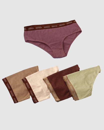  5-Pack Cotton Blend Hipster Knickers