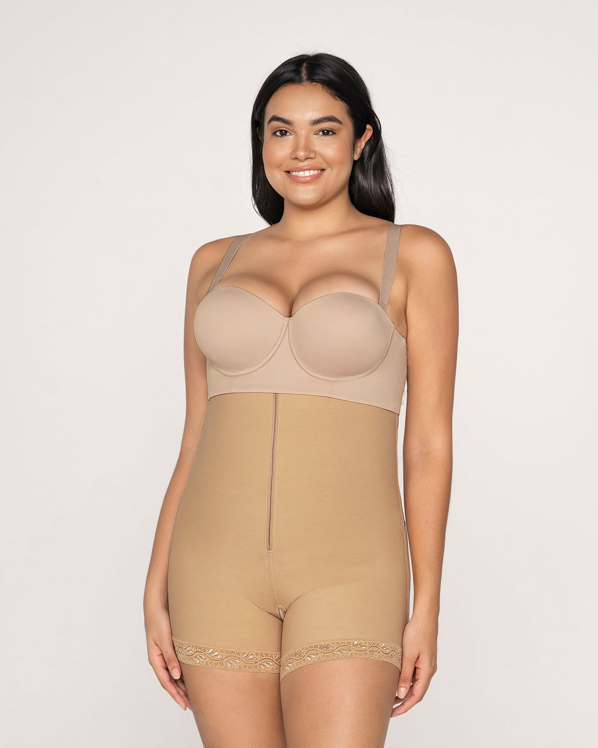  Firm Tummy Control Strapless Shaper With Butt Lifter