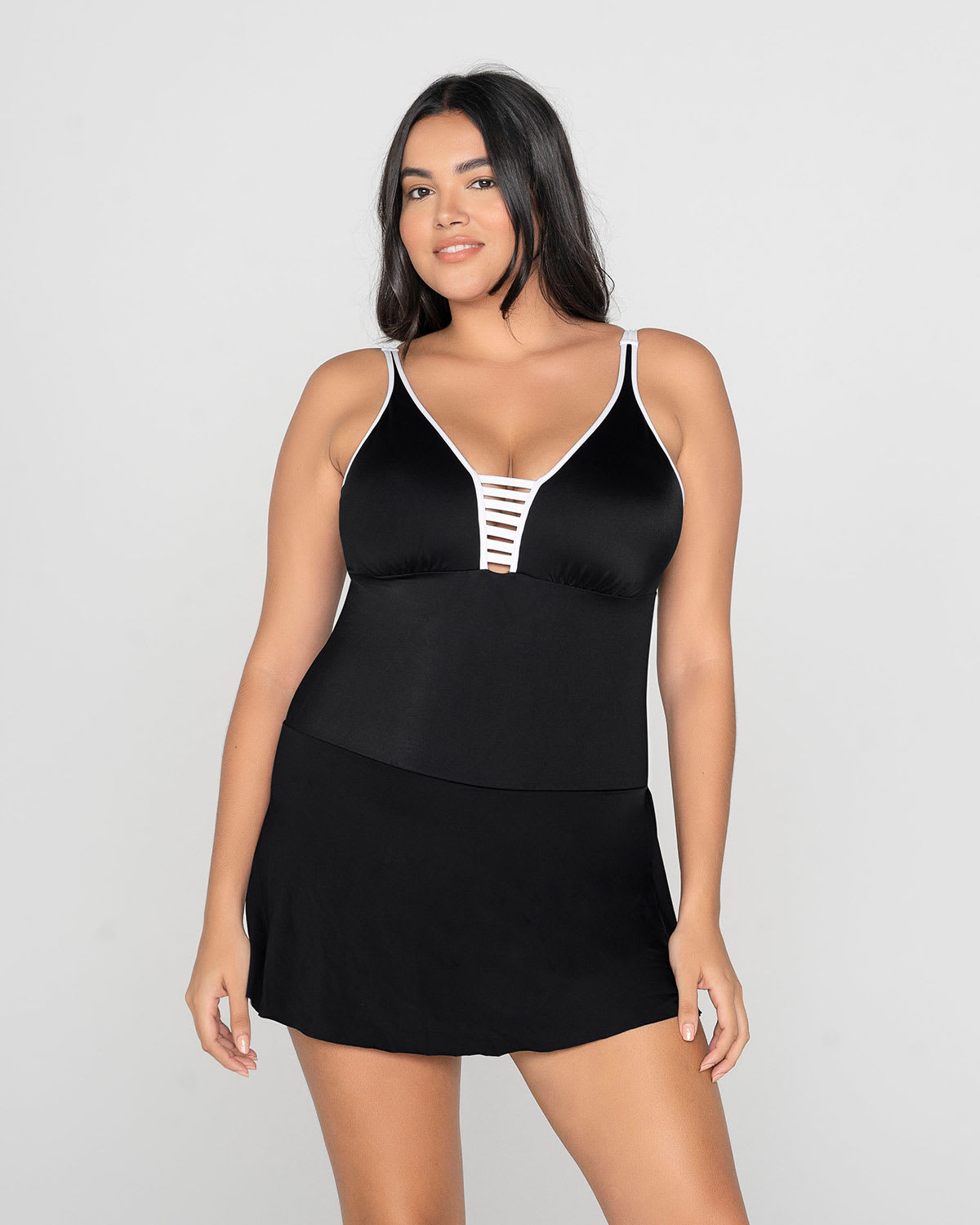  Multiway Skirt One-Piece Swimsuit