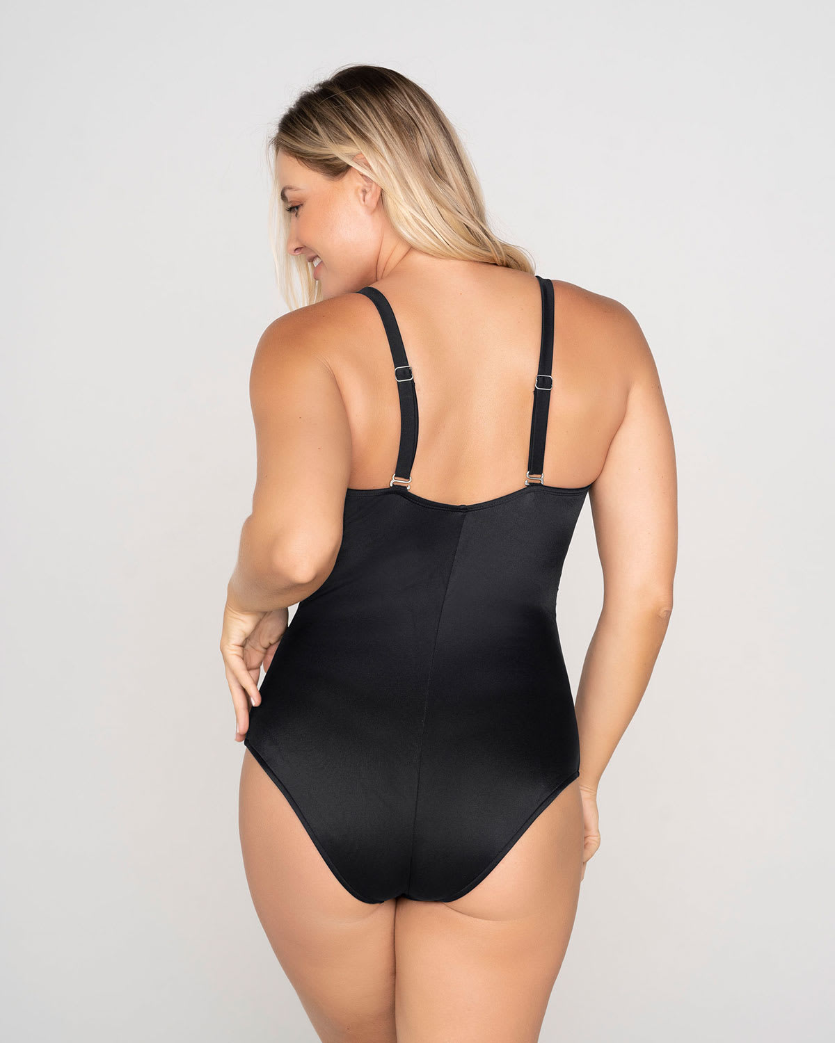  Sheer Details One-Piece Slimming Swimsuit