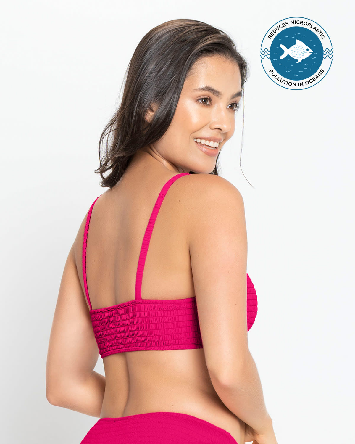  Eco-Friendly Textured Bikini Top Made Of Recycled Nylon