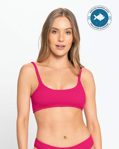 Eco-Friendly Textured Bikini Top Made Of Recycled Nylon