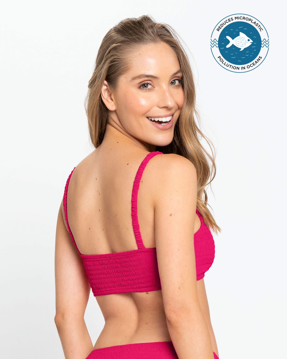  Eco-Friendly Textured Bikini Top Made Of Recycled Nylon