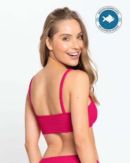  Eco-Friendly Textured Bikini Top Made Of Recycled Nylon