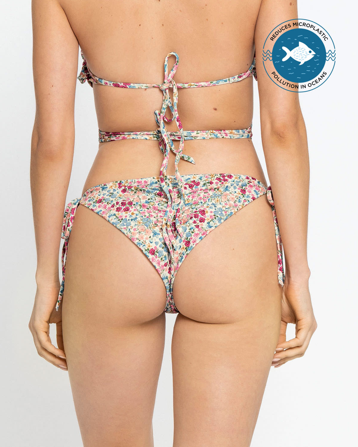 Eco-Friendly Tie Up Bikini Bottom With Minimal Coverage