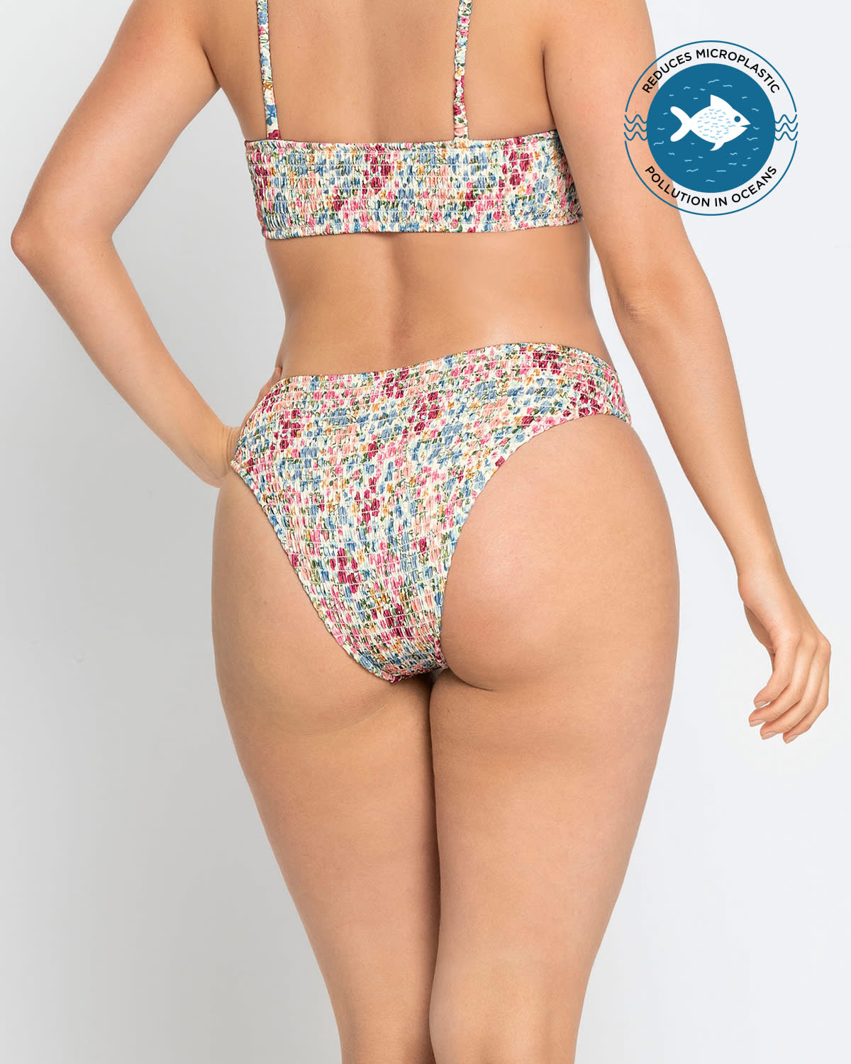  Eco-Friendly Cheeky High-Leg Bikini Bottom