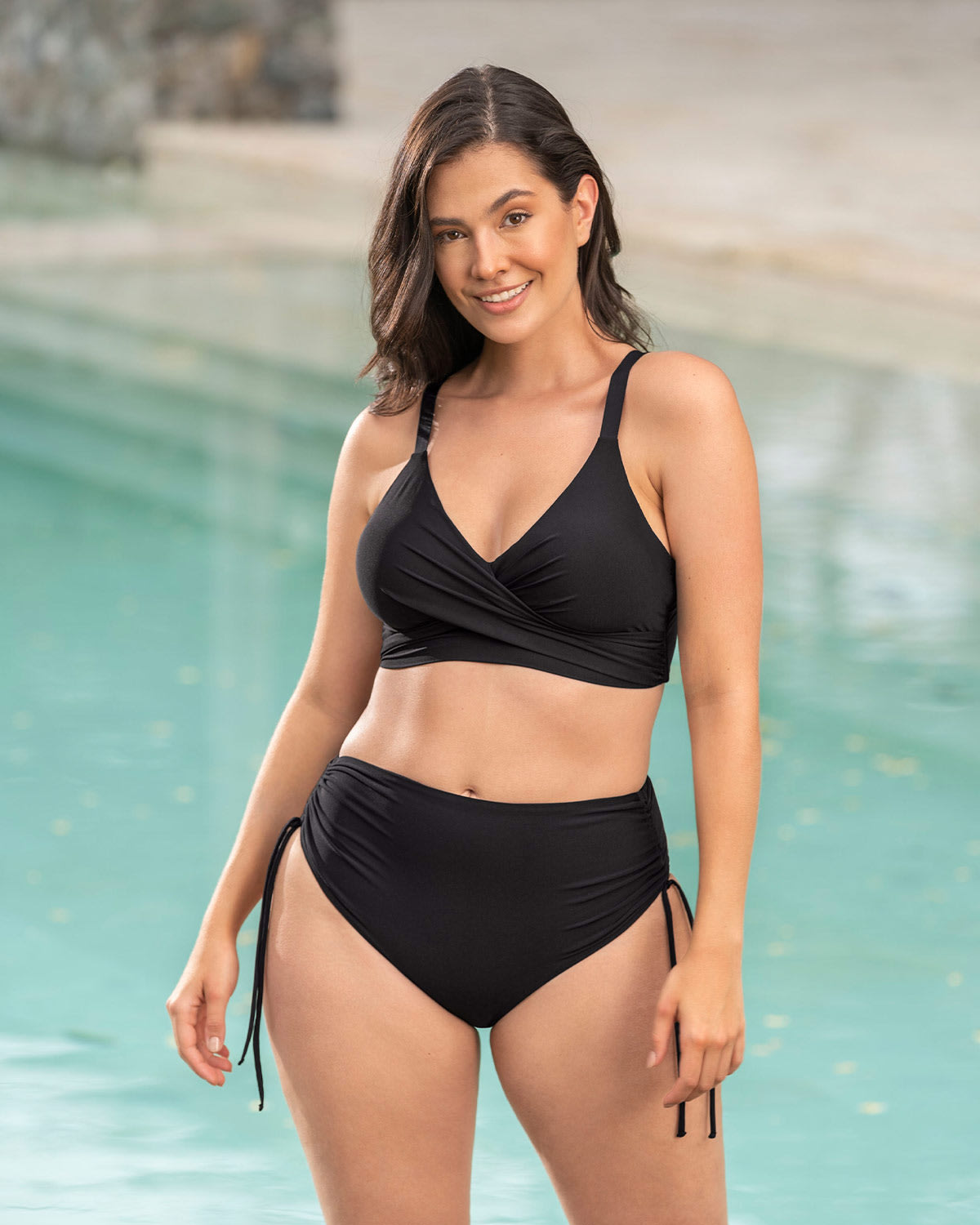  Eco-Friendly High Waisted Slimming Bikini Bottom