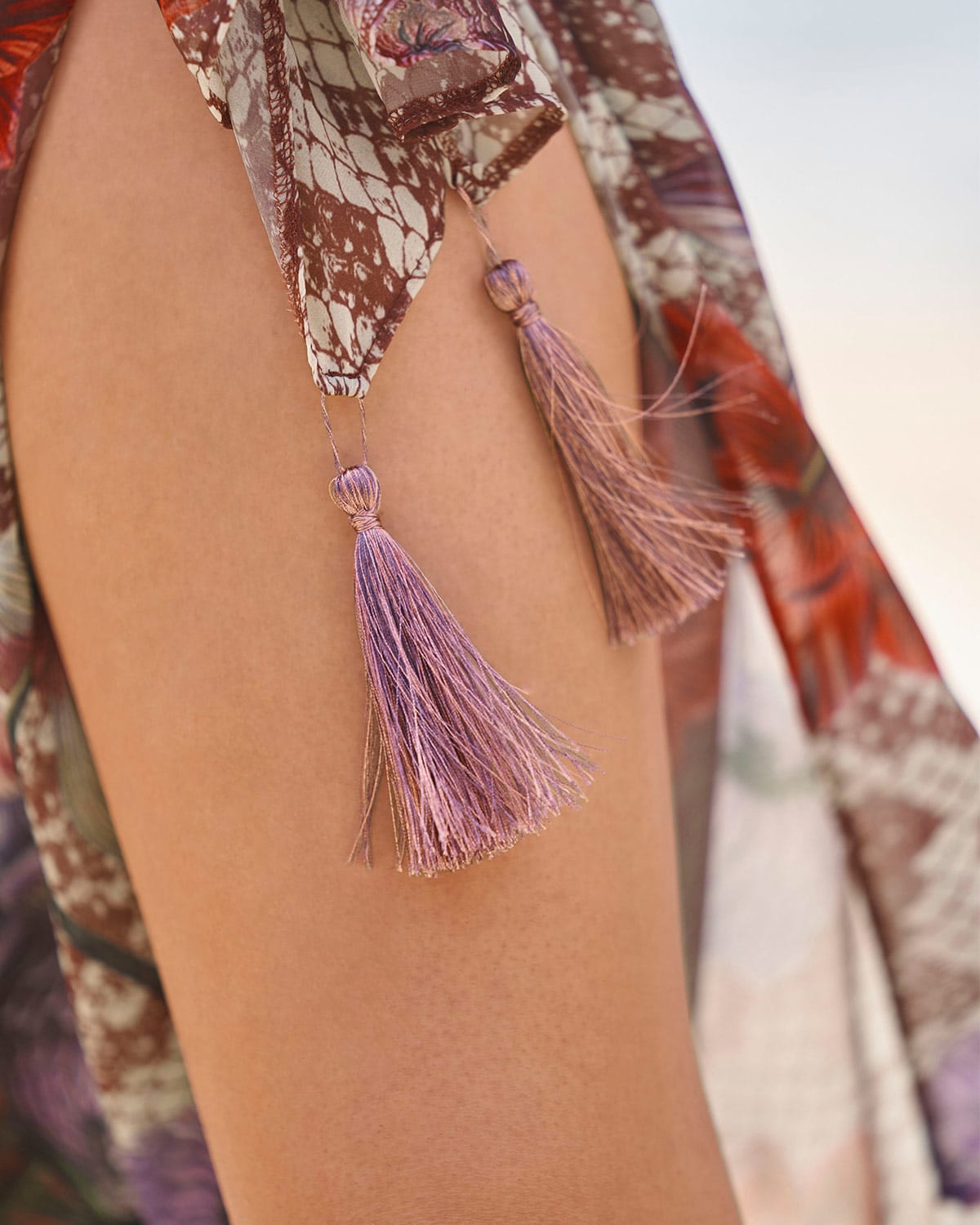  Swimsuit Cover Up With Decorative Tassels