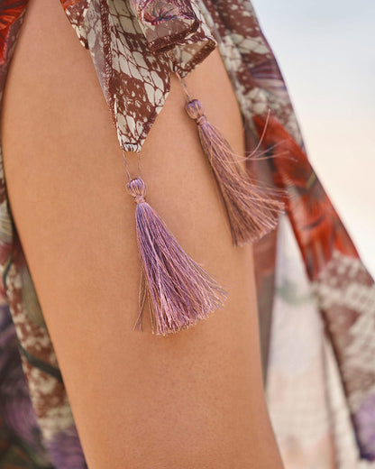  Swimsuit Cover Up With Decorative Tassels