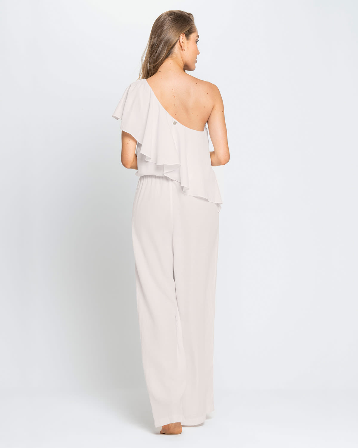  Multiuse Ruffle One-Shoulder Jumpsuit
