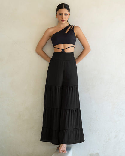  Wide Leg High Waisted Beach Coverup Trouser
