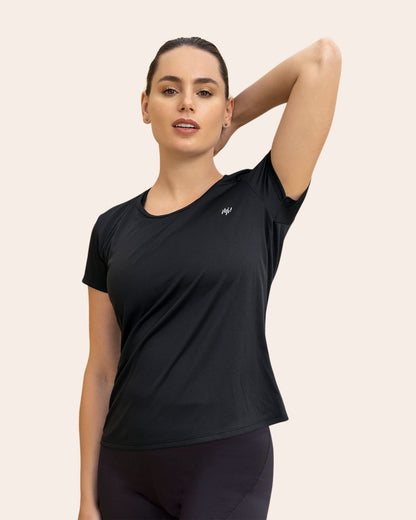  Quick-Dry Short Sleeve Round-Neck Active Tee